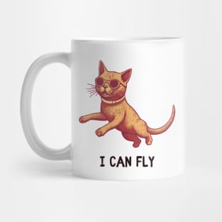 Cat I can fly Mug